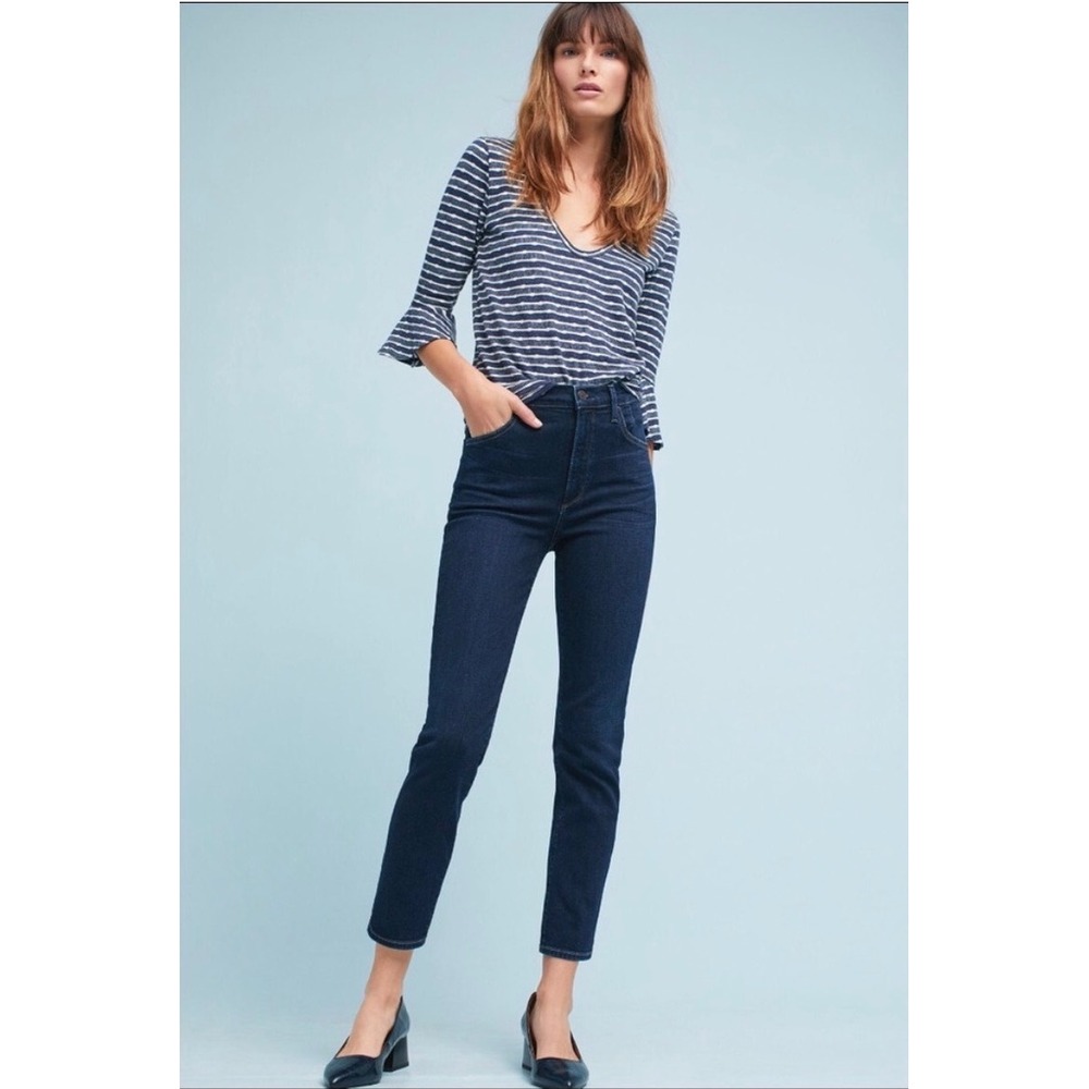 Citizens of Humanity Anabella High Rise Cigarette‎ Ankle Jeans Size 28